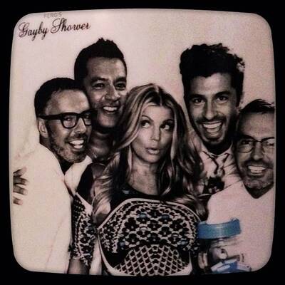 Erste Party für Fergies Baby