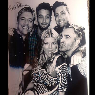 Erste Party für Fergies Baby