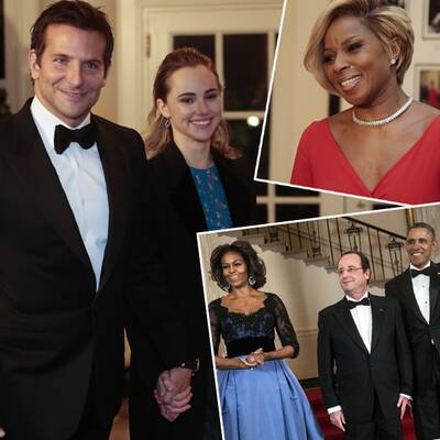 Die Stars mit Präsident Obama beim Staatsdinner