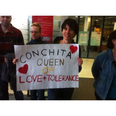 So jubelnd wurde Conchita Wurst empfangen