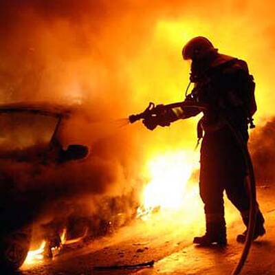 BMW wird zum Feuerball auf der A2