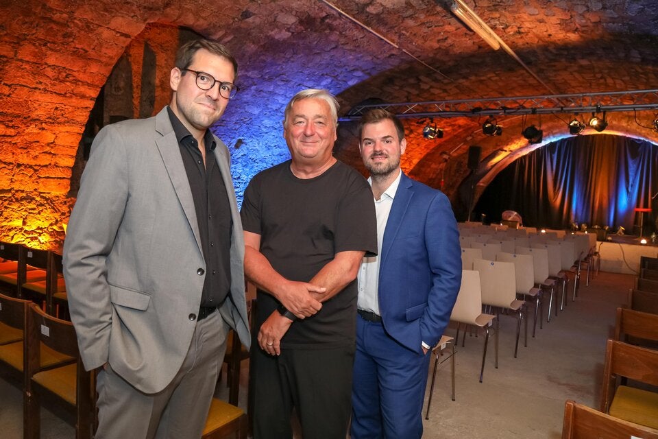 Andreas VItasek mit Flo & Wisch