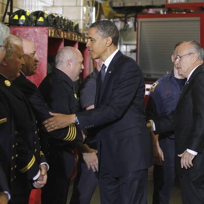 Obamas Auftritt am Ground Zero
