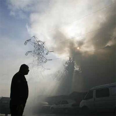 Brandkatastrophe in Moskau