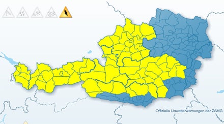 Im Westen ziehen Unwetter heran