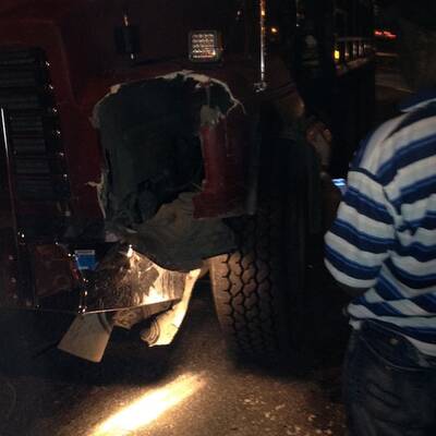 50 Cent von LKW abgeschossen