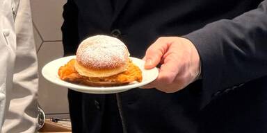 Ber&uuml;hmtes Figlm&uuml;ller-Schnitzel landet heuer im Faschingskrapfen
