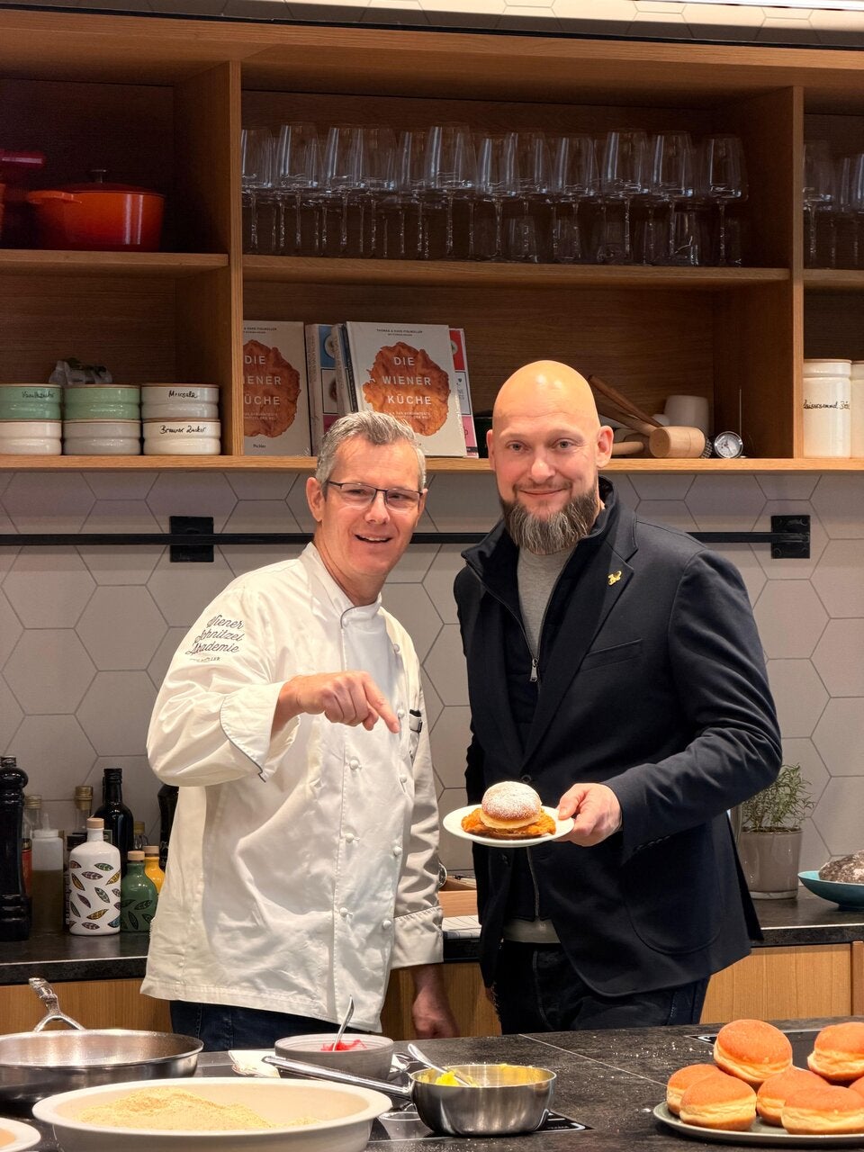 Zwei Legenden zwischen Panier und Puderzucker.