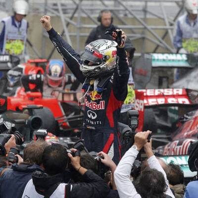 Die besten Jubel-Bilder von Vettel