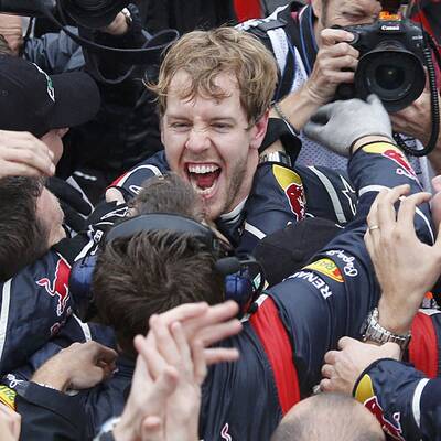 Die besten Jubel-Bilder von Vettel