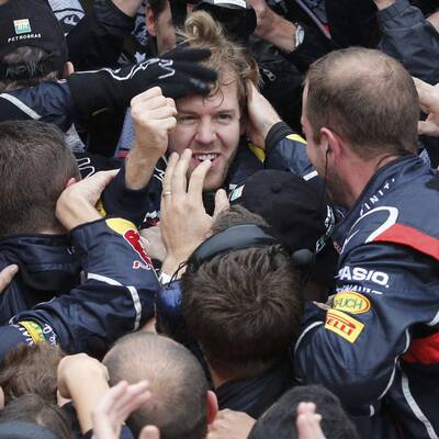 Die besten Jubel-Bilder von Vettel