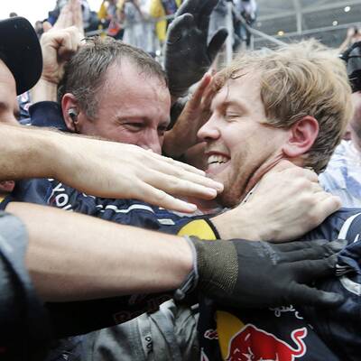 Die besten Jubel-Bilder von Vettel