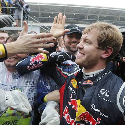 Die besten Jubel-Bilder von Vettel