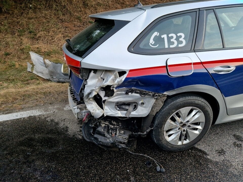 Polizeiautos Schlepper