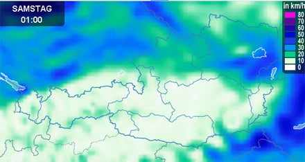 Im Westen ziehen Unwetter heran