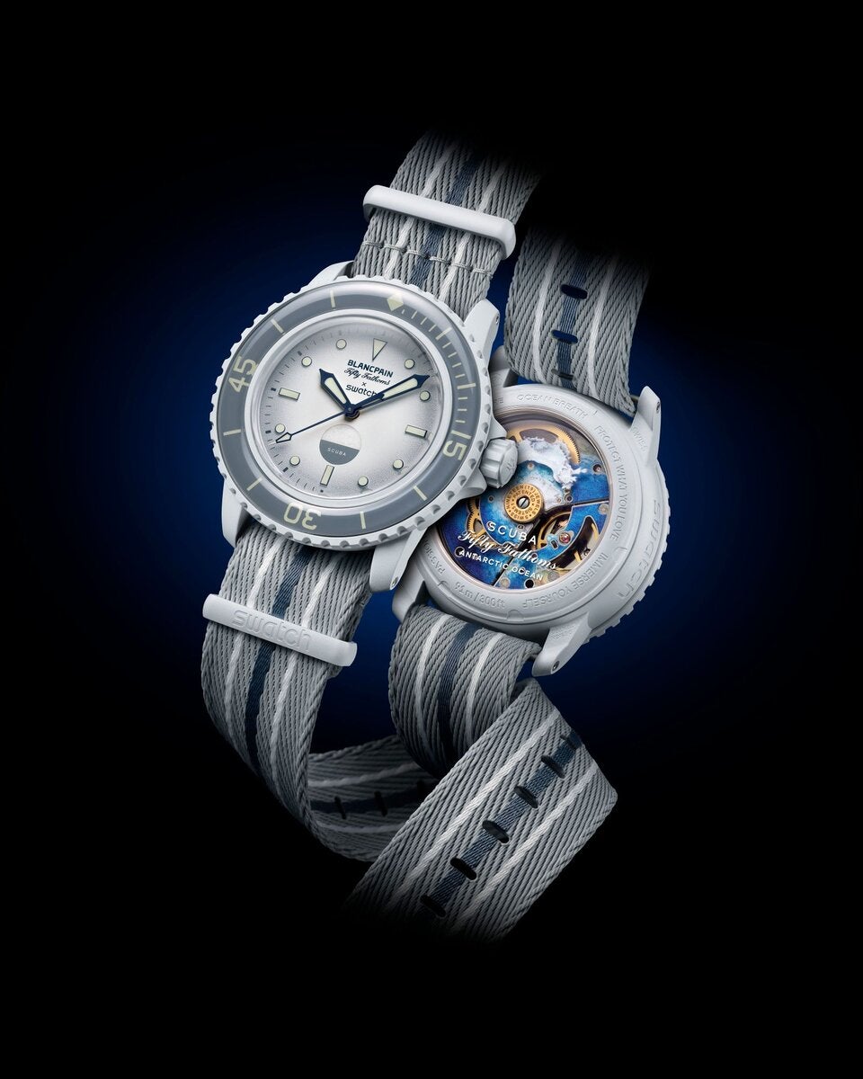 Fifty Fathoms: Swatch präsentiert neue Kooperation mit Blanc Pain