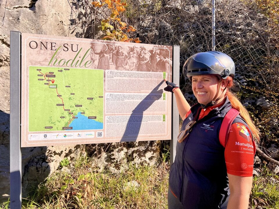 Bike & Taste. Genussreichen Geschichten, erzählt von Tourguide Marijana, begleiten die Radtour.