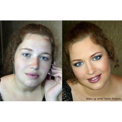 Vadim Andreevs Vorher-Nachher Make Up