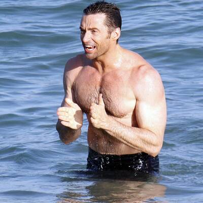 Hugh Jackman knutscht rum!
