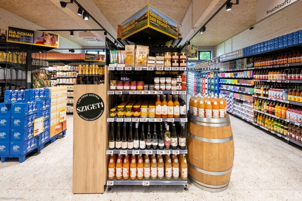 Sortiment mit einer Vielzahl an regionalen Produkten