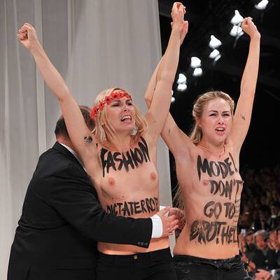 Femen stürmen Catwalk