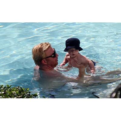  Boris und Lilly Becker mit ihrem Baby Amadeus in Miami.