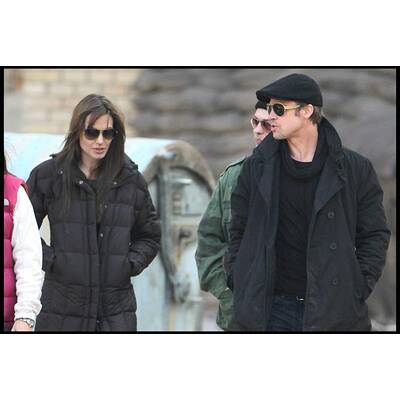Brad Pitt: Setbesuch bei Angelina Jolie
