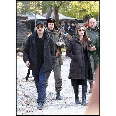 Brad Pitt: Setbesuch bei Angelina Jolie