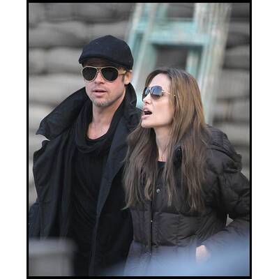 Brad Pitt: Setbesuch bei Angelina Jolie