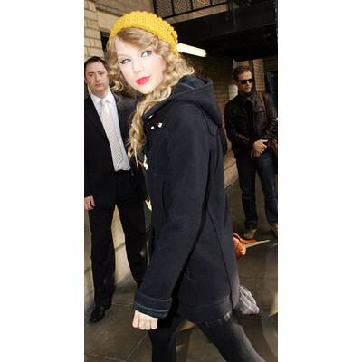 Stars zeigen rote Lippen