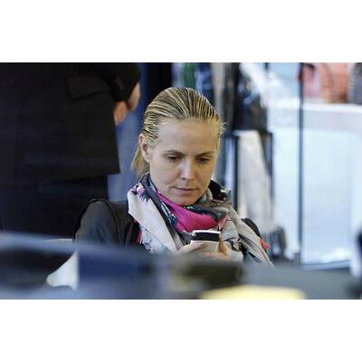 Heidi Klum shoppt mit Seal und ohne Make-up