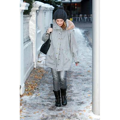 Stars ziehen sich warm an