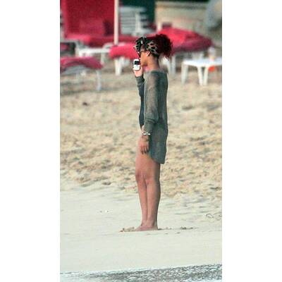 Rihanna im Panther-Badeanzug auf Barbados