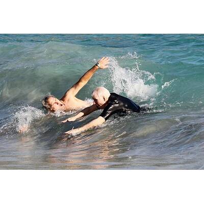 Steve Martin hat Spaß am Strand