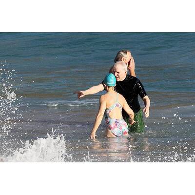 Steve Martin hat Spaß am Strand