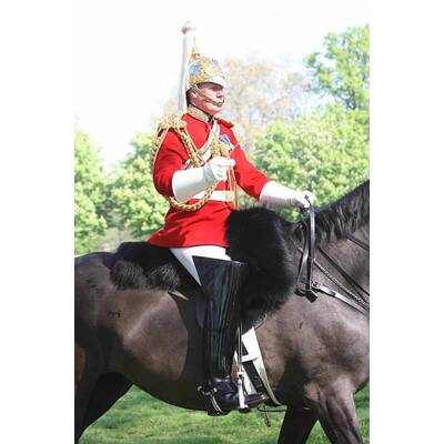 Royal Horse Guard probt für die Hochzeit