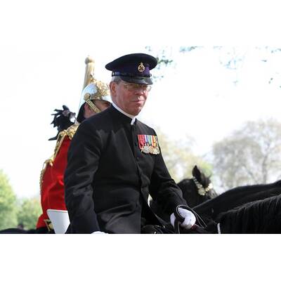 Royal Horse Guard probt für die Hochzeit