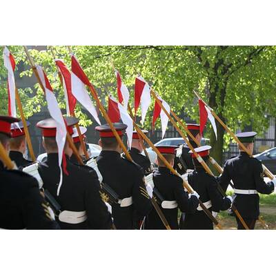 Royal Horse Guard probt für die Hochzeit