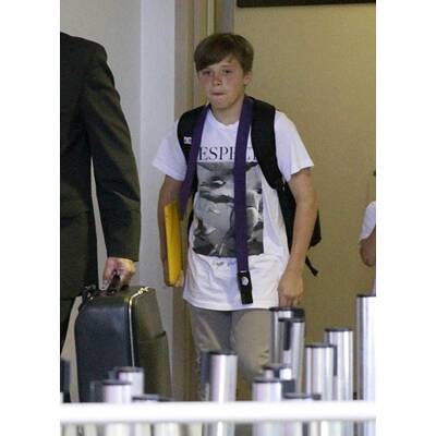 David und Victoria Beckham auf dem Weg zur Windsor-Hochzeit