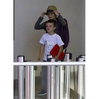 David und Victoria Beckham auf dem Weg zur Windsor-Hochzeit