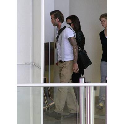 David und Victoria Beckham auf dem Weg zur Windsor-Hochzeit