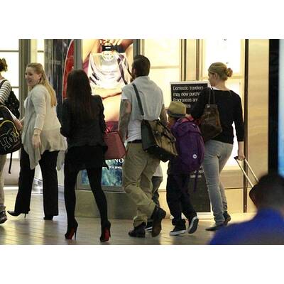 David und Victoria Beckham auf dem Weg zur Windsor-Hochzeit