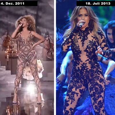 Metallisches Minikleid und hoher Pferdeschwanz