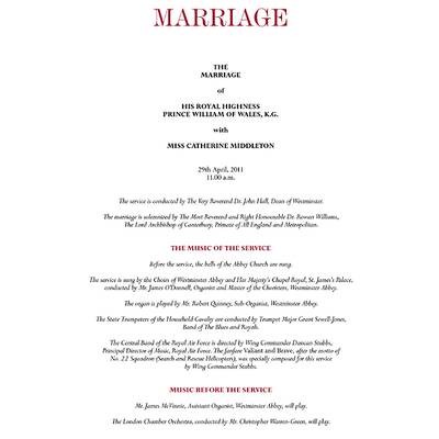 The Royal Wedding: Official Programme