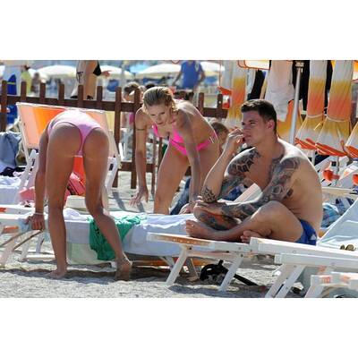 Michelle Hunziker: Badespaß in Pink