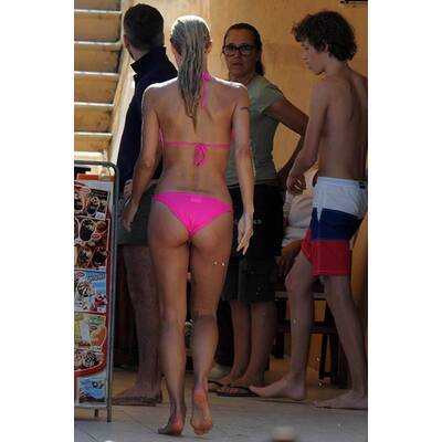 Michelle Hunziker: Badespaß in Pink