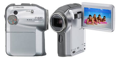 Schlanker 3-Chip Camcorder