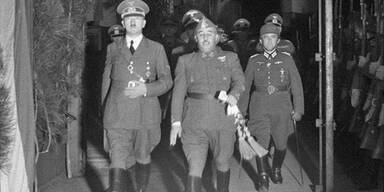 Hitler-Franco-Bild retuschiert