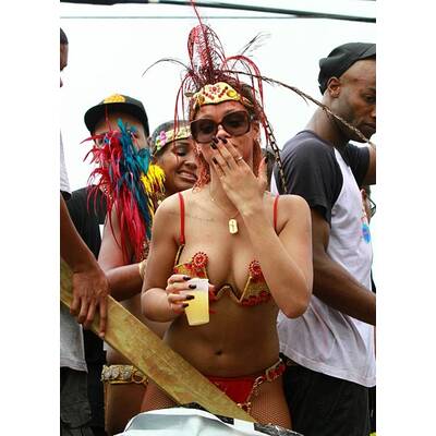 Partykönigin: Rihanna lässt's krachen