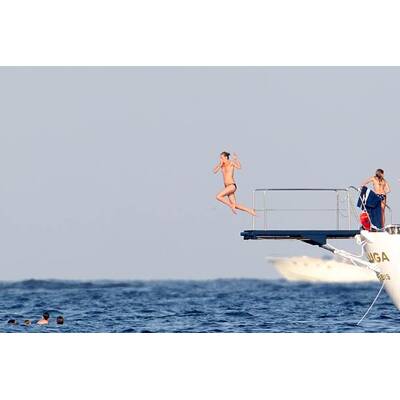Kate Moss: Oben ohne auf Yacht